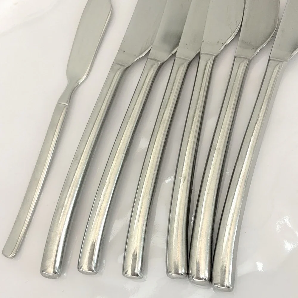 J A Henckels Zwilling OPUS Stainless 6 Dinner‎ Knives Set 1 Butter Knife